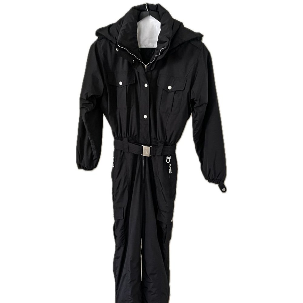 Vintage Bogner Sports Women's Ski Suit with Faux Fur Neck Lining Size 10 Long